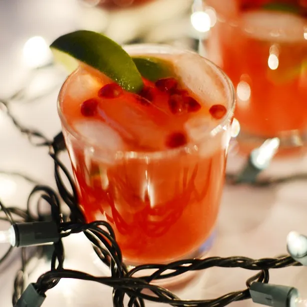 Pomegranate Lime Spritzers