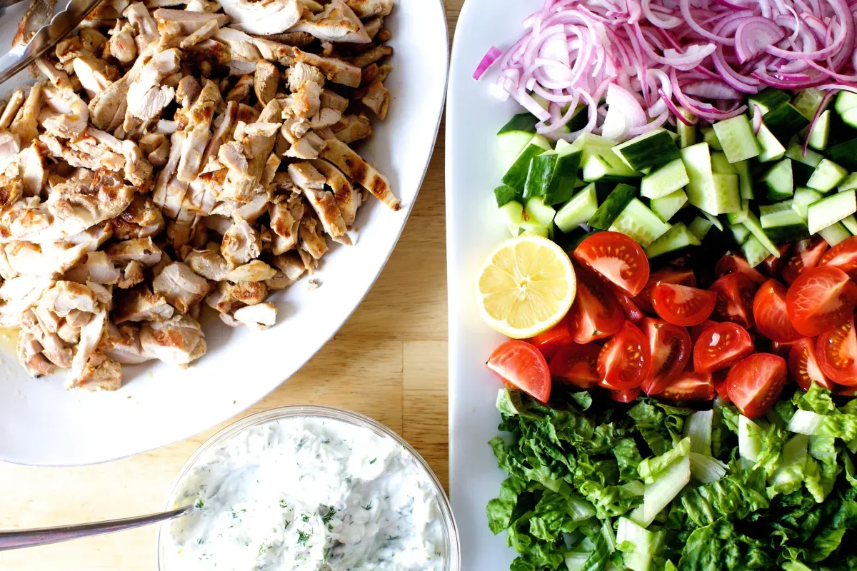chicken gyro salad