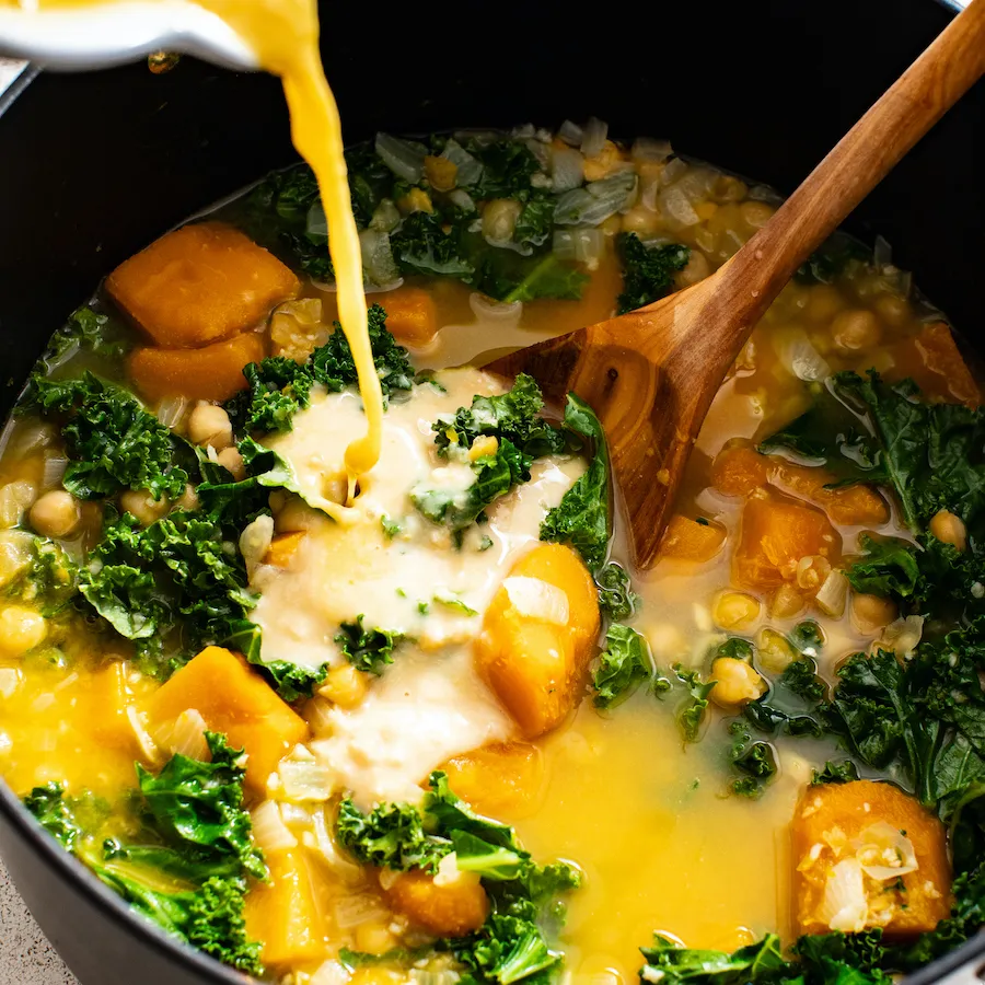 1-Pot Kabocha Chickpea Miso Soup