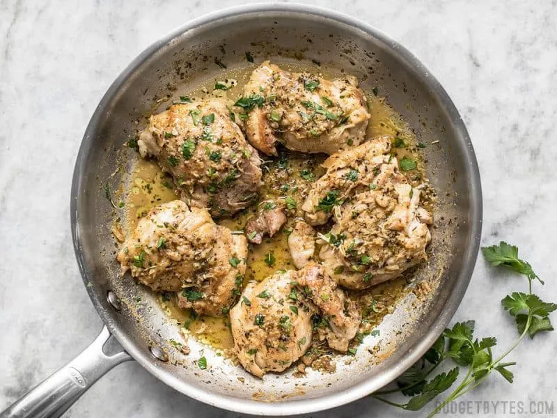 Herb Butter Chicken Thighs