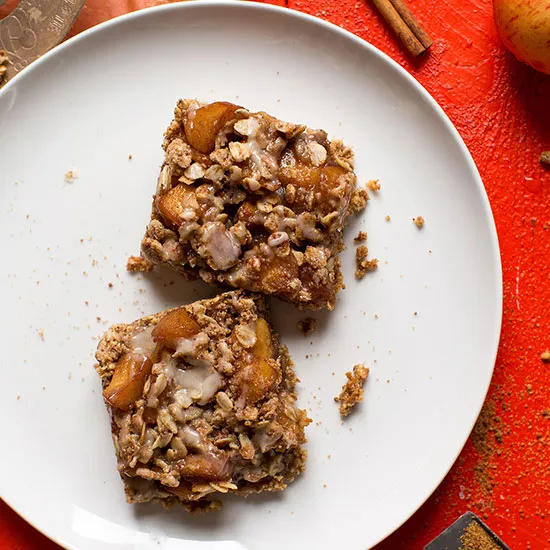 Apple Pie Crumble Bars (Vegan + GF)